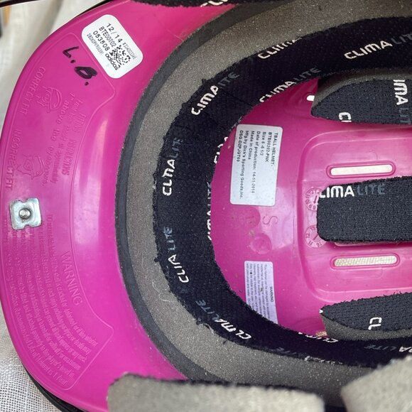 Adidas TBall Helmet BTE00202-Pink OSFM Adjustable 6" to 6 1/2" T-Ball Softball - Picture 7 of 13